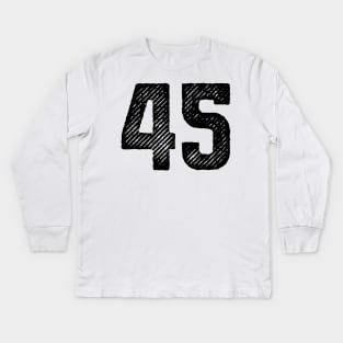 Forty Five 45 Kids Long Sleeve T-Shirt